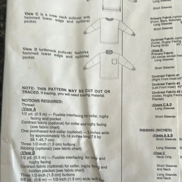 Men's Rugby Shirt Sewing Pattern - Picture 8 of 8